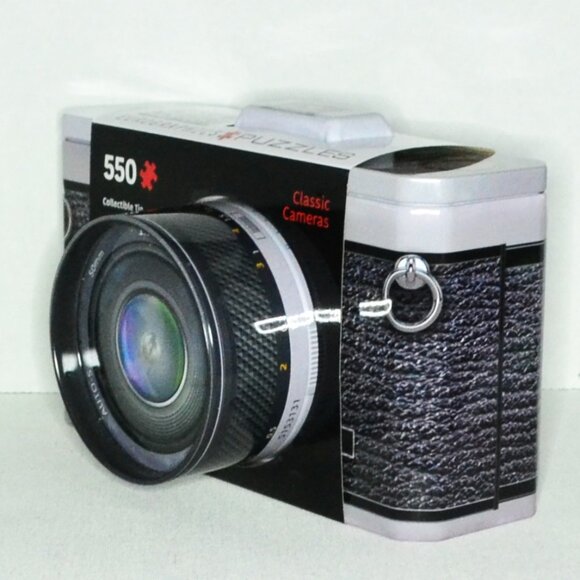 Eurographics Jig Saw Puzzle Classic Cameras 550 Pcs Collectible Tin Photography - Picture 3 of 6